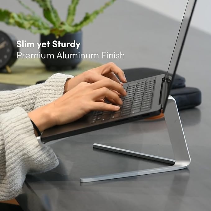 Soporte para laptop de aluminio xympo plateado 13-16 pulgadas miniatura 4