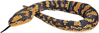 Wild Republic Snake Jungle Carpet Python Scales, Stuffed Animal, 54Inches, Plush Toy, Fill is Spun Recycled Water Bottles