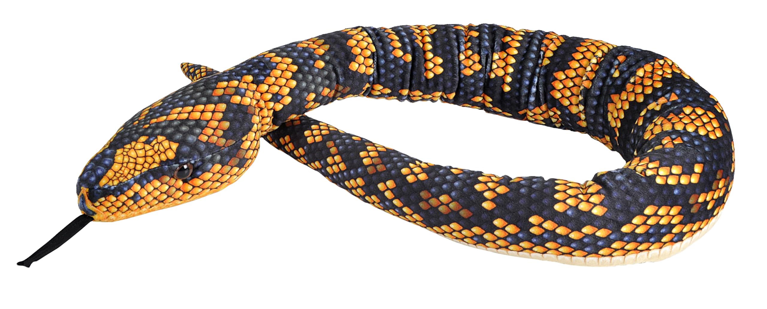 Wild Republic Snake Dschungel Teppichpython Schuppen, Stofftier, 137 cm, Plüschtier, Füllung aus recycelten Wasserflaschen
