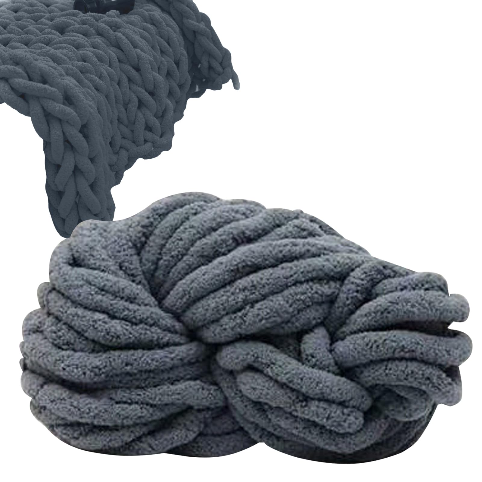Chenille-Garn, dickes Chenille-Garn zum Stricken von Decken, weiches Häkeln, Bastelzubehör für Haustierbetten, Bademäntel, Heimdekoration, Teppiche, Mützen, Pullover