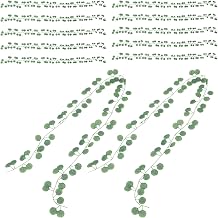 12pcs Artificial Eucalyptus Garland Silk Leaves Greenery Home Decor