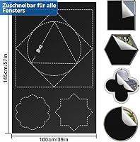 BKSAI Mágneses Ablaksötétítő 100x145cm Fényzáró Roletta Tetőablakhoz Fúrás Nélkül 8
