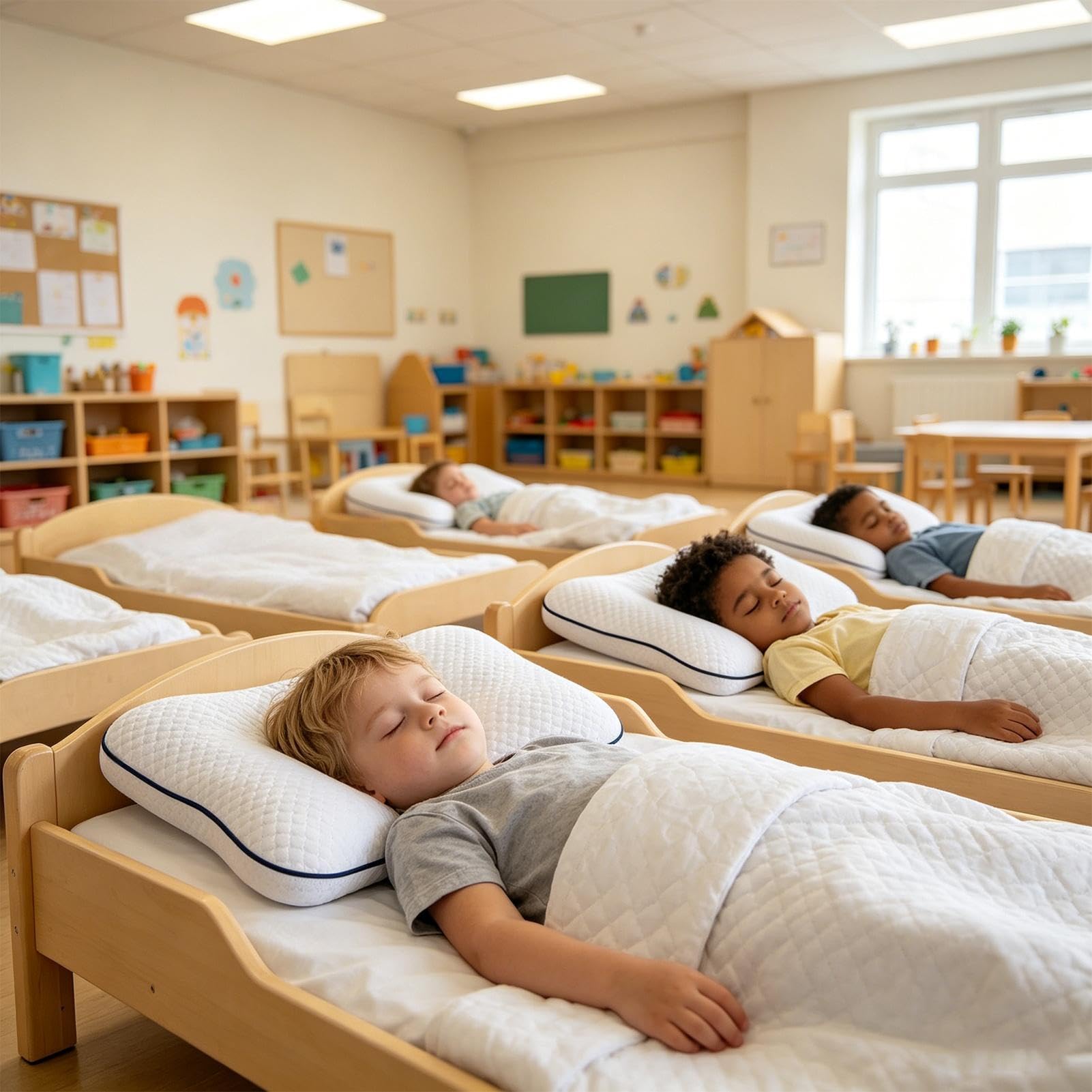 Cuscini per bambini per , supporto cervicale per colonna vertebrale, cuscini correttivi per bambini, per ragazzi, ragazze, case, appartamenti, asili, viaggi, viaggi su strada, auto, aerei