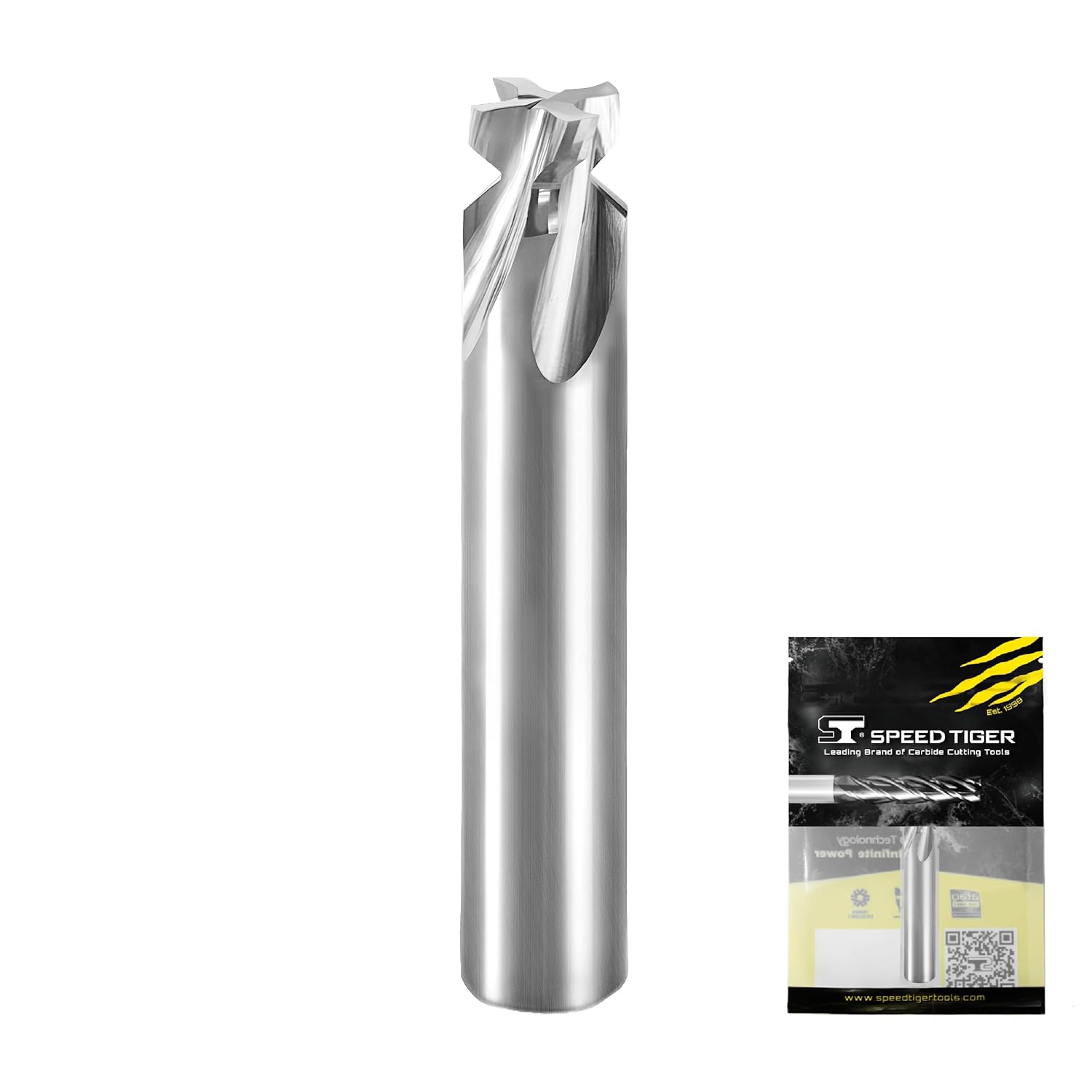 SPEED TIGER - IPR Picatinny Rail Form Cutters - 1/2” Cut Diam 4 Flutes - 90°- Uncoated (Bright)