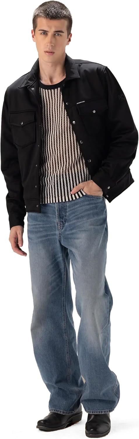 Members Only Men's Soft Shell Shirt Jacket for Men | Softshell Jacket Men | Mens Shirt Jacket | Soft Shell Jacket Mens