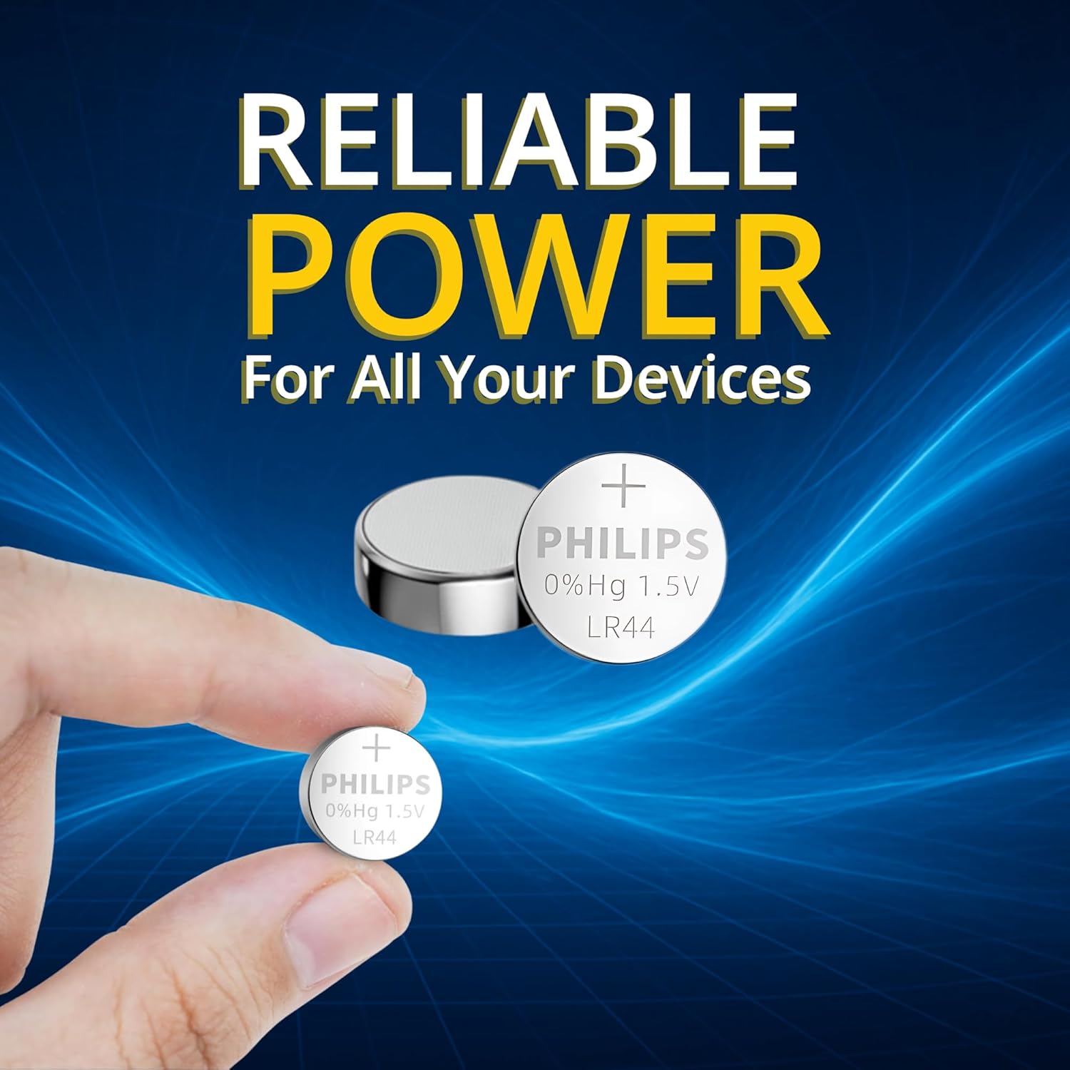 Philips LR44 Batteries 12 Count, Replaces AG13 A76 l1154f 357 303 SR44 AG13 Button Batteries - 1.5v Ultra Alkaline Button Cell Battery, Perfect for Thermometers, Lasers, Watches, Medical Devices.