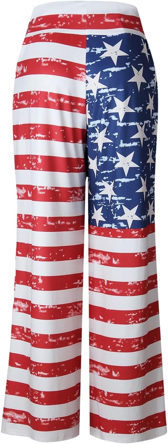 ROSA JUNIO Comfy Pajama Pants for Women Casual Drawstring Floral Palazzo Lounge Pants Stretch Wide Leg Bottoms - Image 3