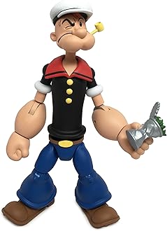 Boss Fight Studio Popeye Classics: Popeye The Sailor 1:12 Scale Action Figure,Multicolor
