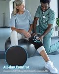 ABYON Knee Brace for Pain Relief, Meniscus Tear, Arthritis, ACL and Joint Support – Open Patella Dual Side Stabilizer Knee Support with Medical-Grade Compression for Men and Women - Please Check How To Size Video