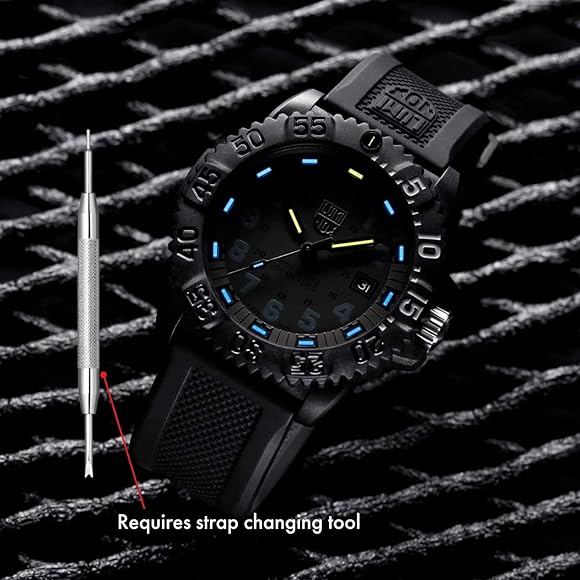 LUMINOX 3050 ブラックラバー時計 ケース付き