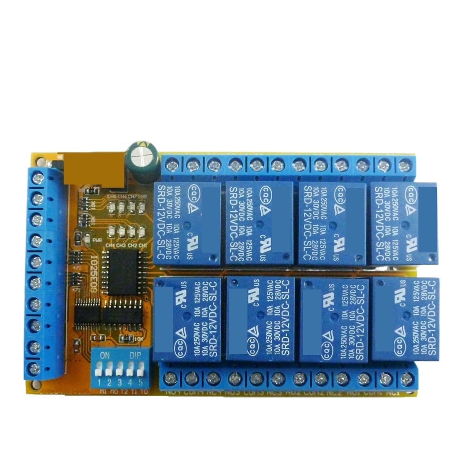 Relais bistable 24V 8 canaux module commutateur autobloquant x2