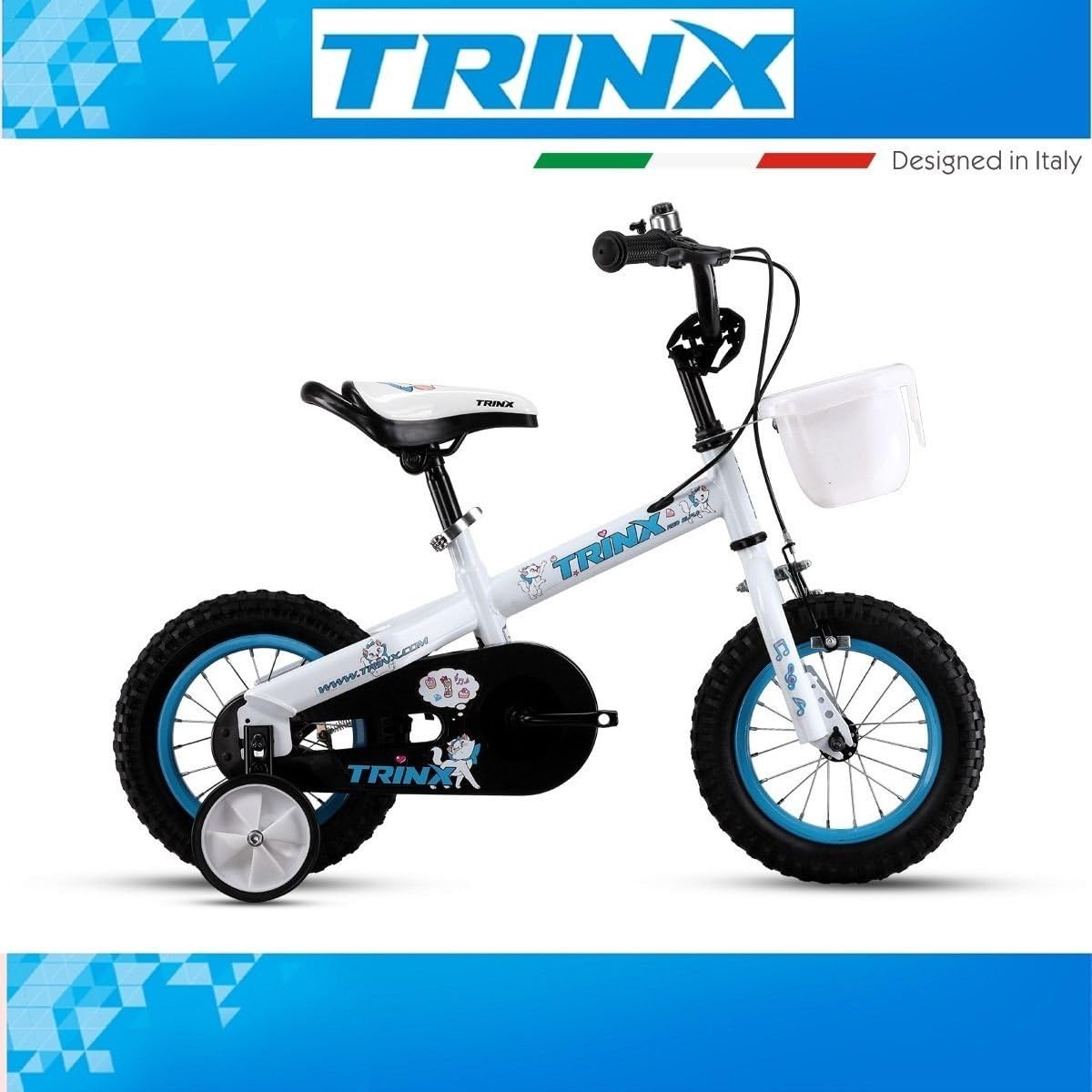 Children's Bicycle stabilisers Trinx Red Elf 1.0 12 Inch Basket White Brand New In Original Box Child