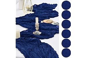 Royal Blue Cheesecloth Table Runner for Weddings and Parties