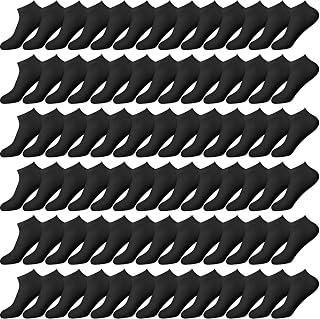 100 Pairs Thin Low Cut Ankle Socks for Women Men Cotton Socks Breathable No Show Socks Women Casual Athletic Socks Bulk Pack