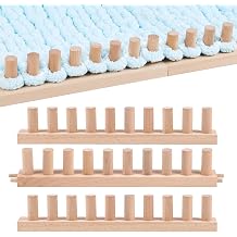 46" Beechwood Chunky Knitting Blanket Loom Kit, Adjustable Size Hand Loom