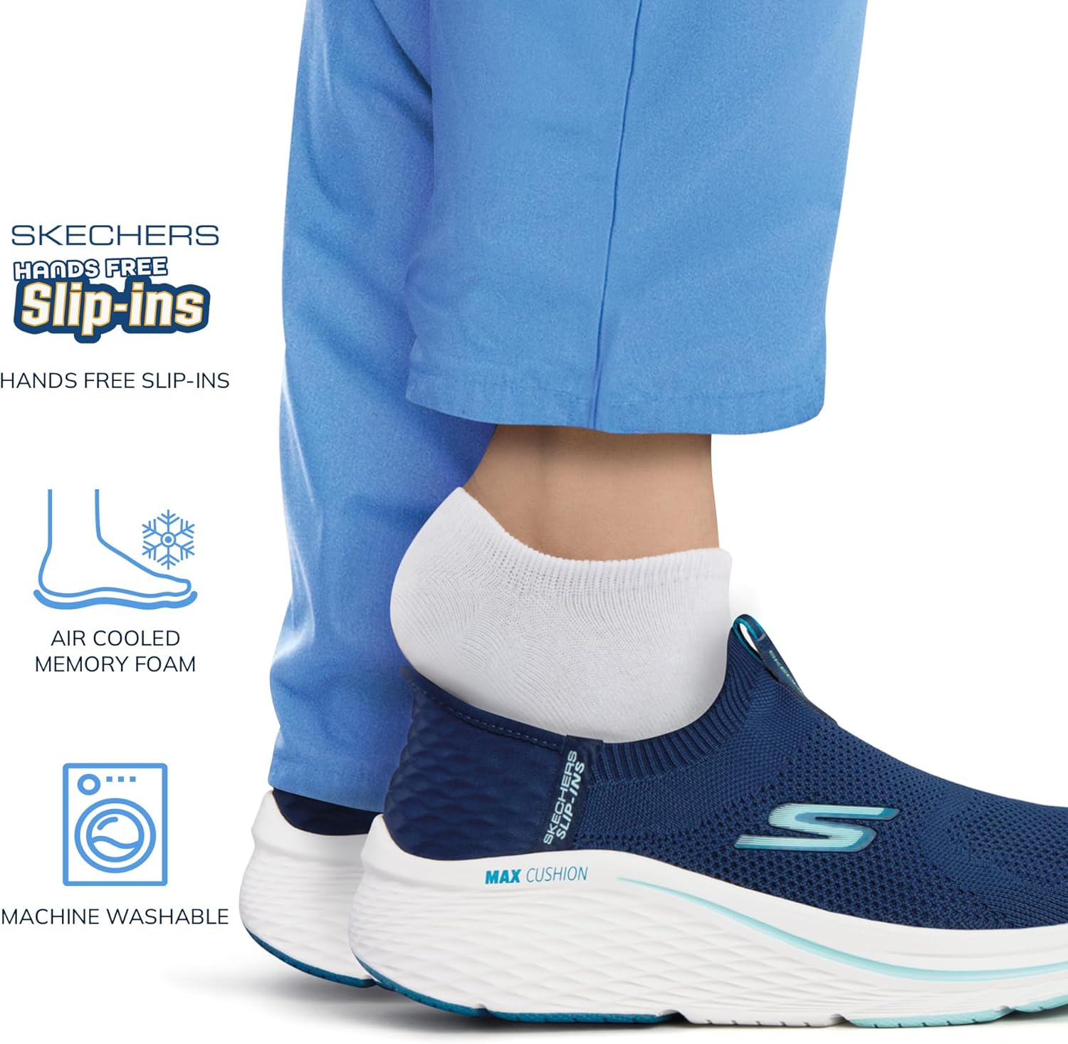 Skechers Womens Max Cushioning Elite 2.0 Eternal Hands Free Slip-ins Sneaker - Image 4