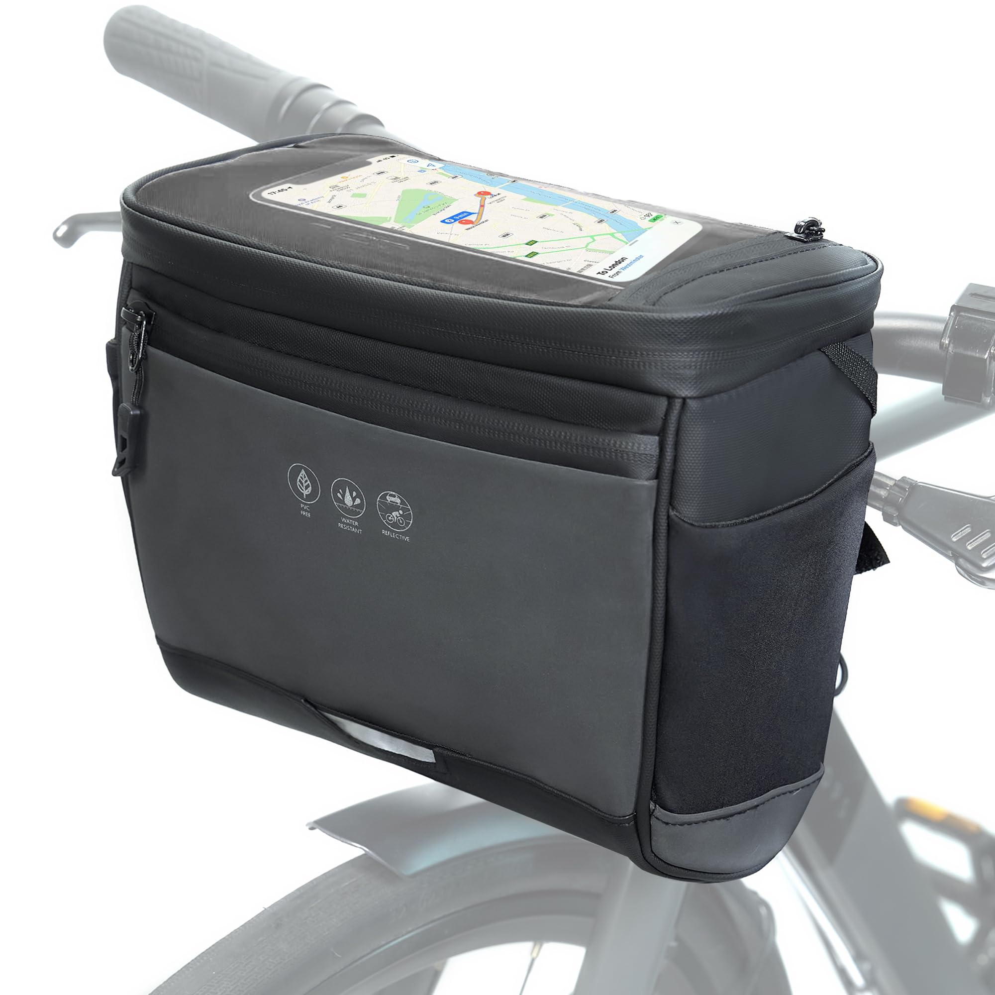 Kinetrail Handlebar Bag with Rain Cover