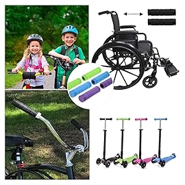 YOROZUCERY Bike Handlebar Grips with Tassel Streamers, Non-Slip Soft Rubber, Suitable for Mountain Bike, Scooter, MTB, BMX, Cruiser, Bicycle, 4.7 Length, Purple with Tassel