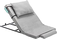 Vista 1 de Respaldo de cama eléctrico ajustable, capacidad de 300 libras, rango de elevación de 4 a 68°, funda lavable a máquina, ideal para ancianos