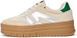 LUCKY STEP Femmes plate-forme Gum épais semelle Mode Sneakers Classic Retro Rubber Bas Top Casual Tennis Skate Chaussures de marche