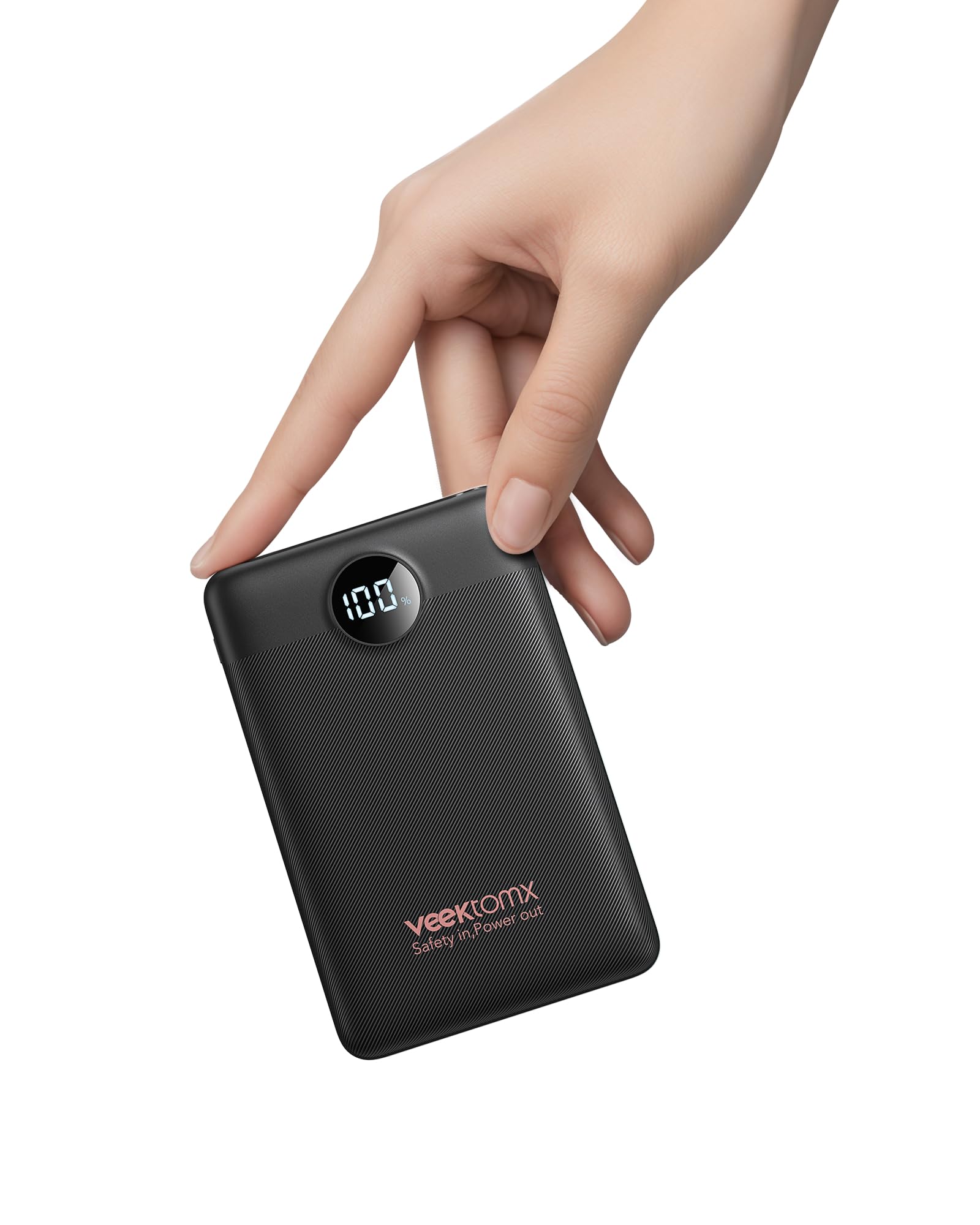 Mini Power Bank 10000mAh, VEEKTOMX Small Portable Charger, PD 22.5W Fast Charging Travel Battery Pack, Slim USB C Powerbank Fast iPhone Charger Compatible with iPhone, Samsung, and Android Devices