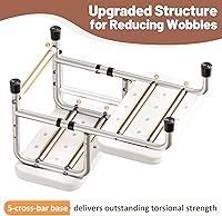 Vista 2 de Escalones de cama para camas altas para adultos, taburete resistente con mango ajustable para ancianos, plataforma antideslizante grande, soporta