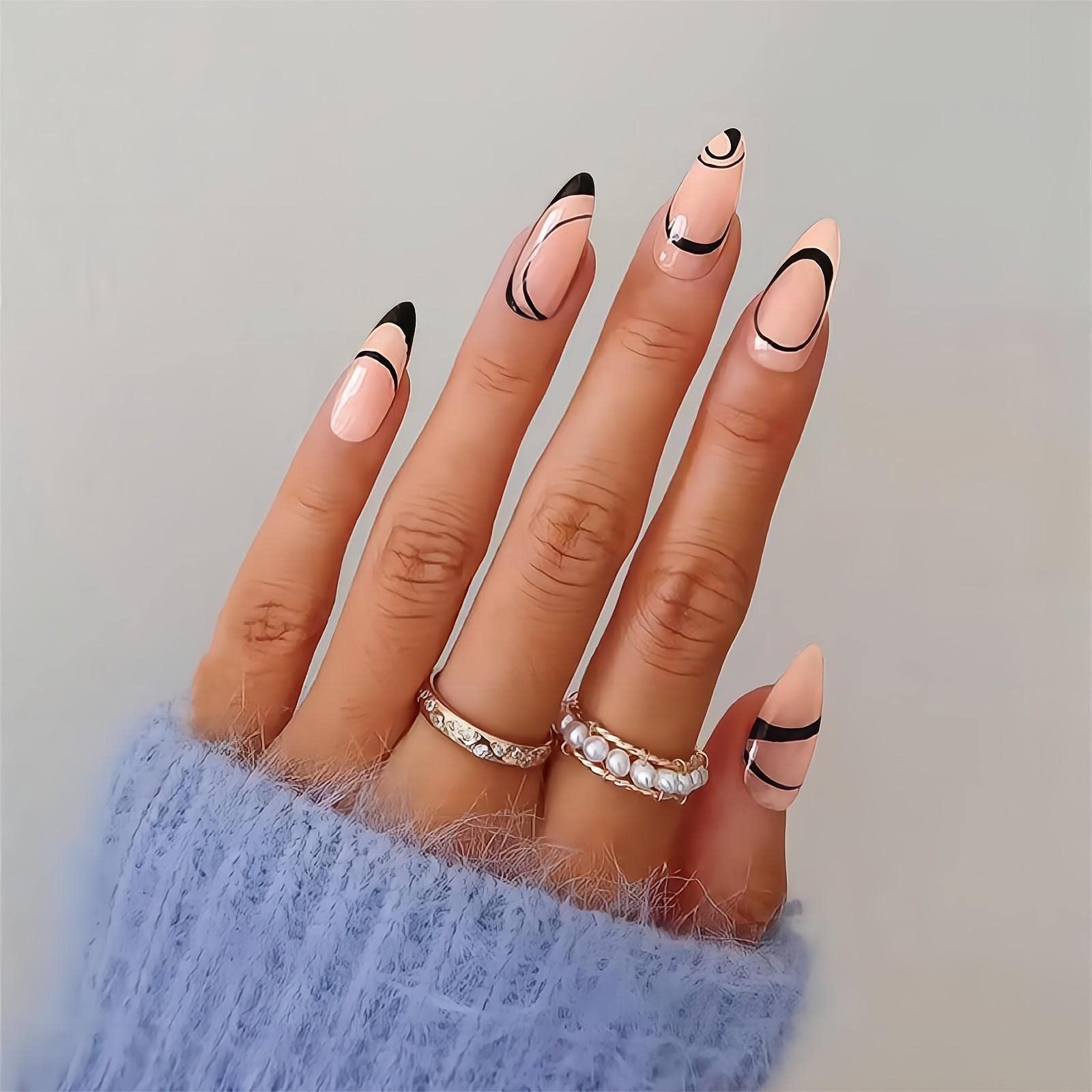 XYUH 8 Packs (192 Pieces) False Nails, Glue On Nails, Press On