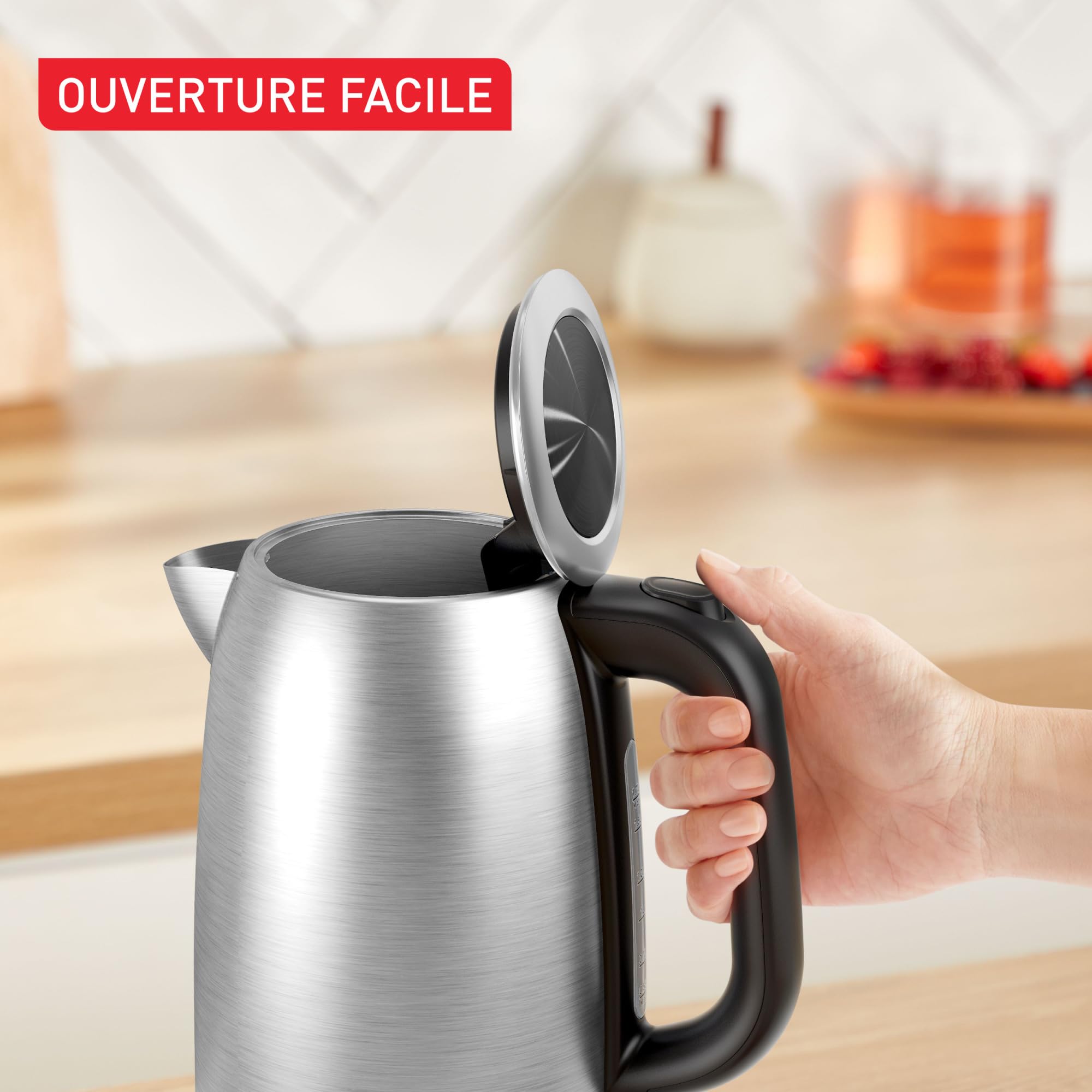 Tefal Bouilloire inox 1,7L 2200W Arrêt automatique KI1R0DE0
