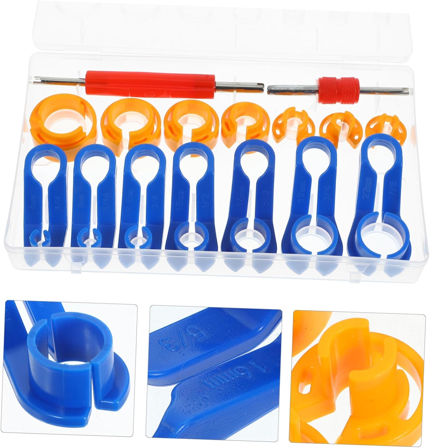 Gatuida 4sets Fuel Line Disconnect Tool Kit for Easy Removal of Heater and Fuel Hoses Durable and Materials Compatible Various Vehicles Quick Installation for Mechanics