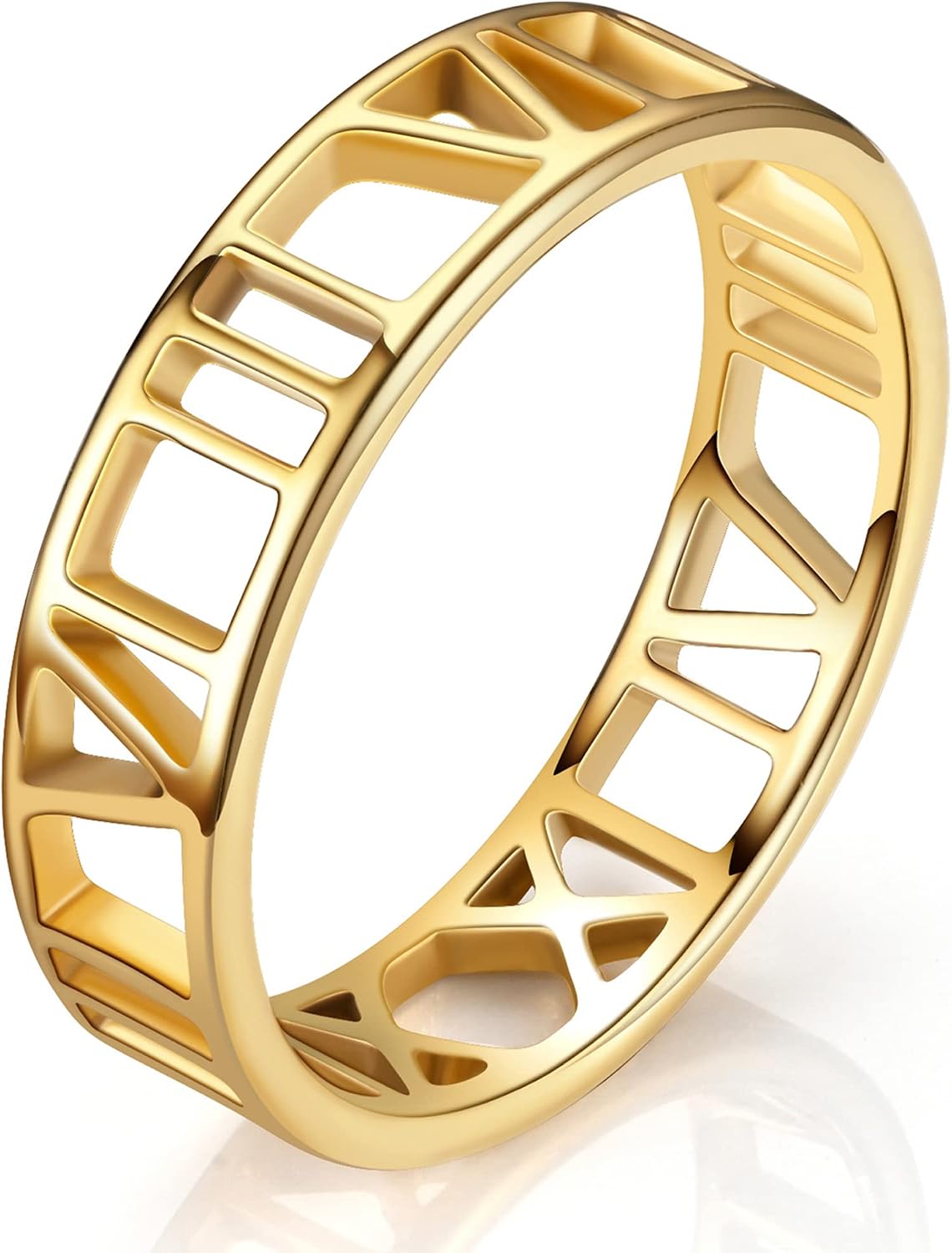 King Ring 6mm Roman Numeral Ring – Stainless Steel Band for Men & Women – Designed in USA