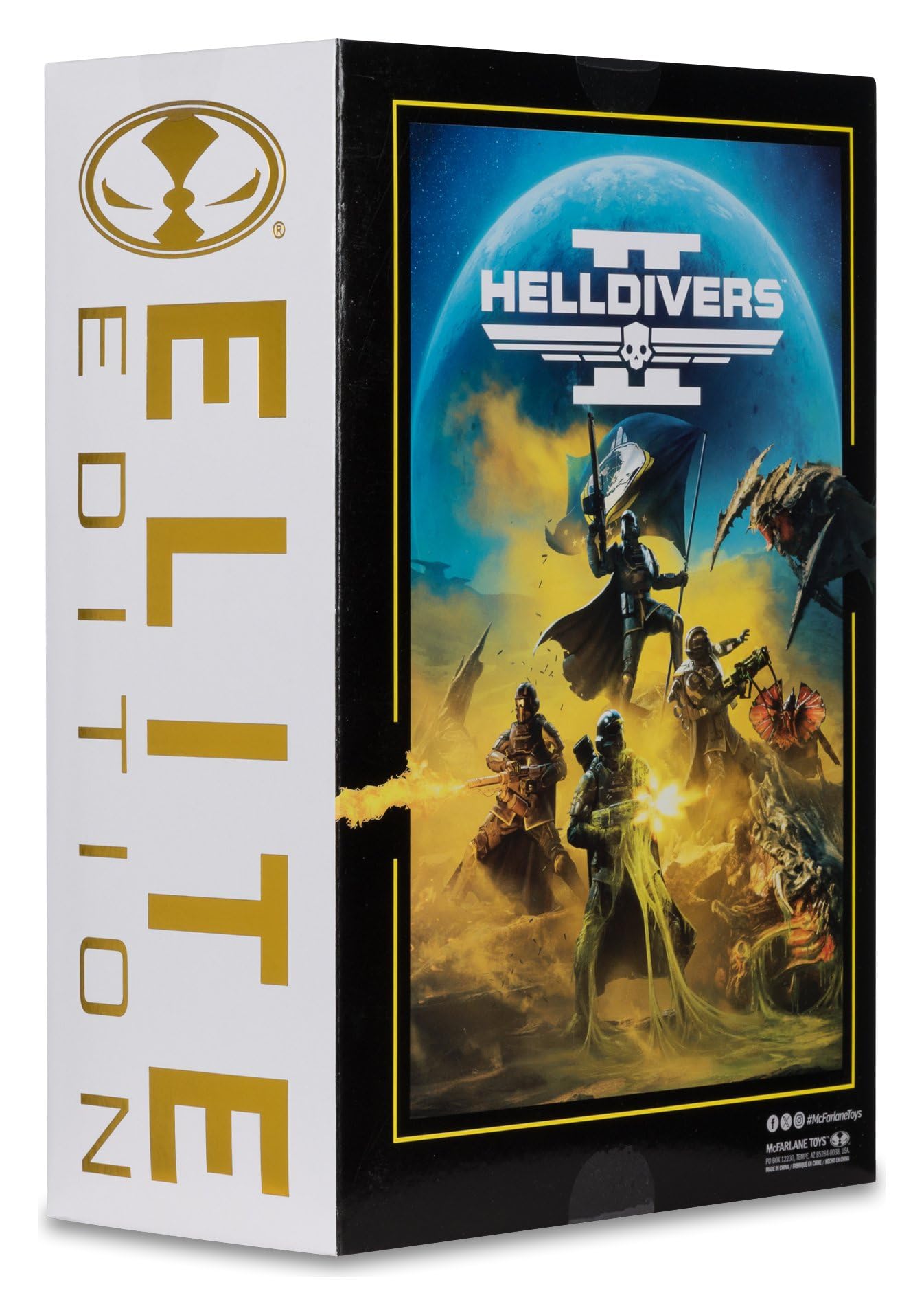 McFarlane Helldivers II Elite Edition B-01 Tactical #10 - Figura de acción (18 cm) | McFarlane Elite Edition #10 Deluxe Figura de 7 pulgadas con capa de artículos blandos, armas y base de exhibición