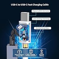 Vista 3 de Cargador para iPhone 15 Pro Max de carga rápida, paquete de 2 bloques de carga rápida PD 20 W tipo C con 2 cables USB C a USB C de 6 pies