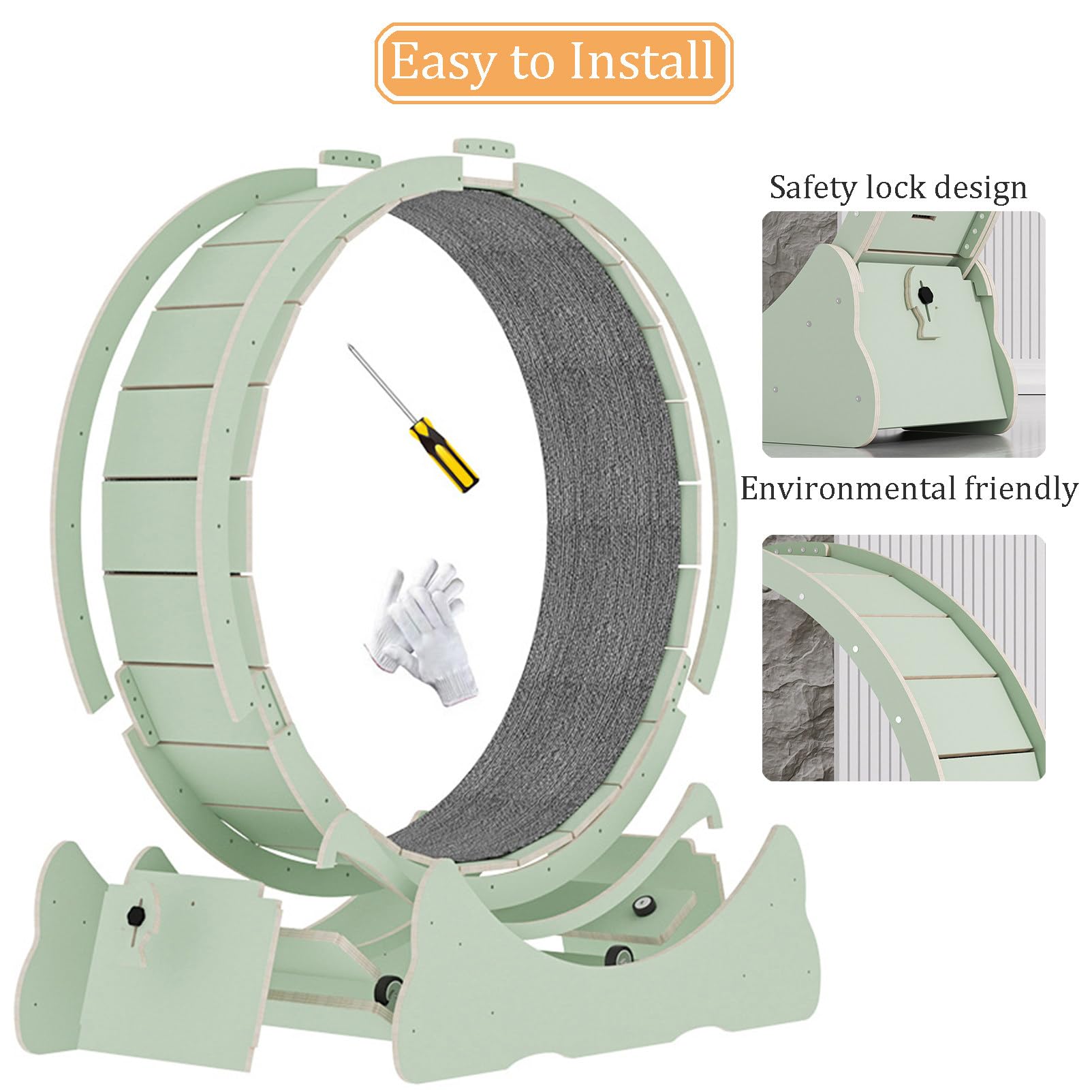 Rueda de ejercicio para gatos, cinta de correr interior para mascotas pequeñas, dispositivo de fitness y pérdida de peso, rueda para correr, juguete interactivo para mascotas, perfecto para jugar y