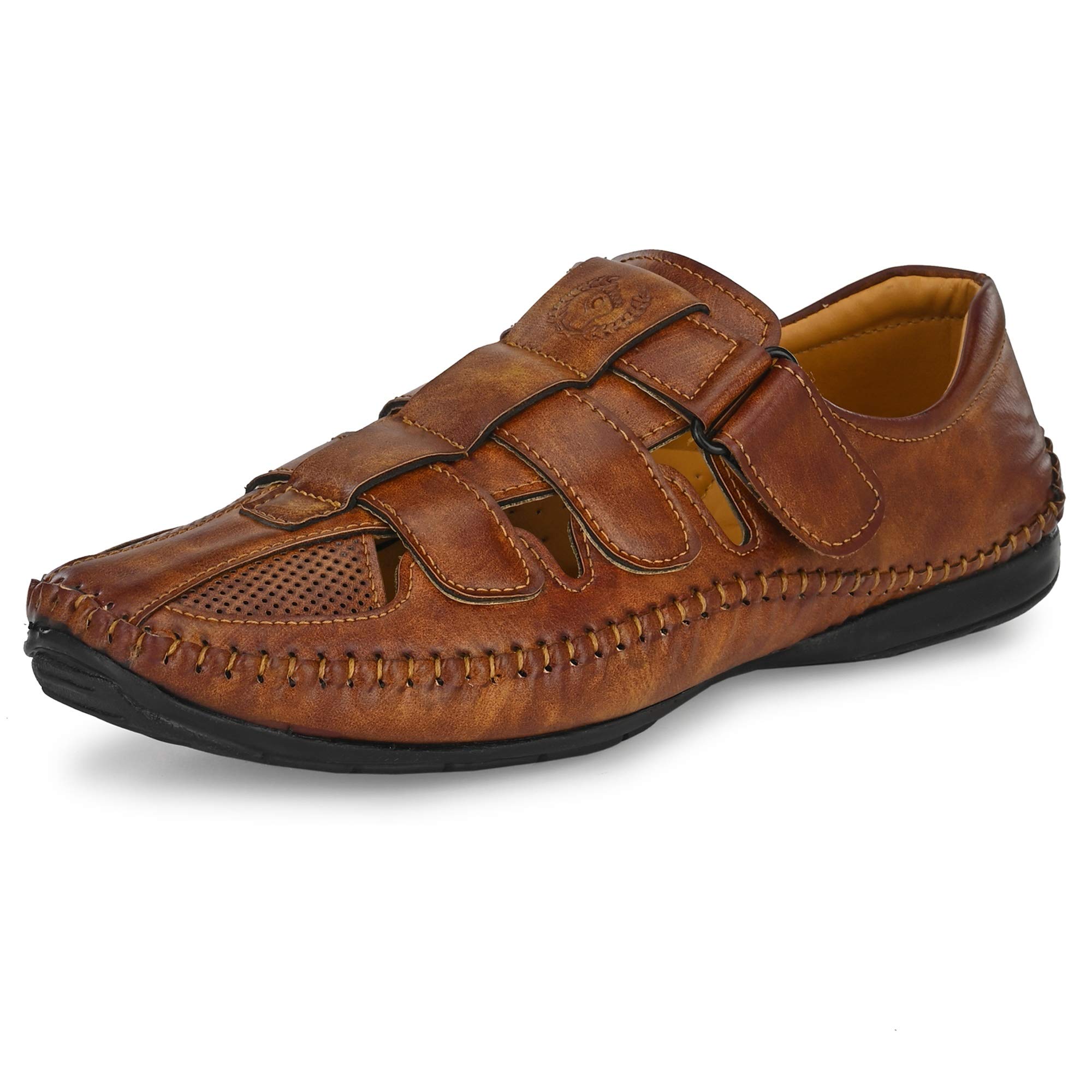 Prolific Mens Casual Fisherman Sandal Tan (B08D8KFK9K) Amazon Price History, Amazon Price Tracker