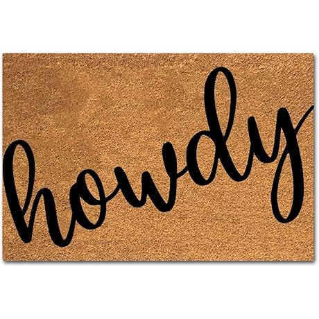 Howdy Doormat: A Welcoming Touch to Your Texan Home