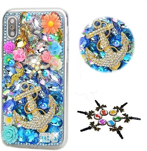 Miniatura 9 de STENES Funda brillante compatible con Nokia G300 5G (2021)  Elegante  3D hecha a mano con diseño de diamantes de imitación de mariposa retro con