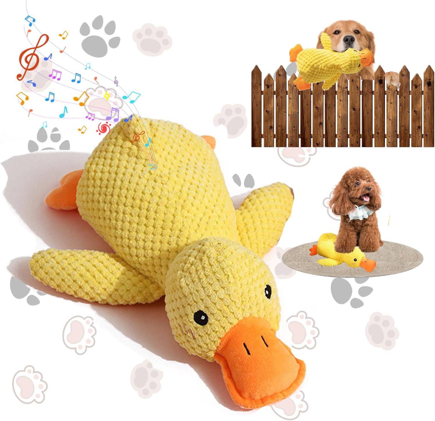 Calming Duck Plush Dog Toy – Soft Squeaky Emotional Support Calming Duck Plush Dog Toy – Soft Squeaky Emotional Support