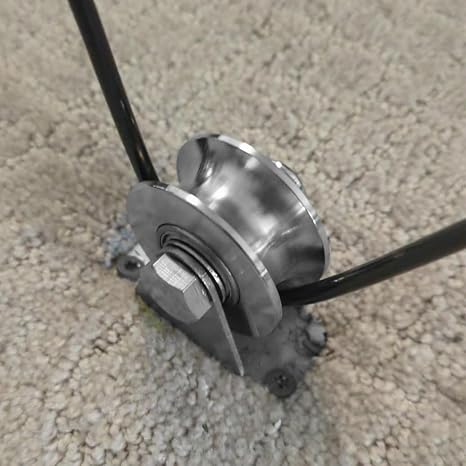 4 PCS 1.88 Inch U Type Groove Wheel Pulley, 201 Stainless Steel U-Type Groove Wheel with Screws, Wall Mounted Grooves Caster for Inverted Track, Rolling Gate, Industrial Machines