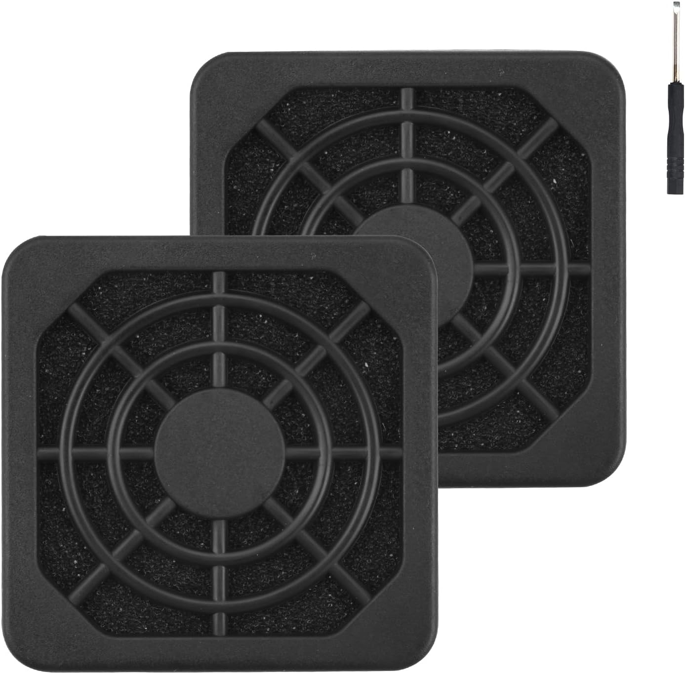 ELUTENG 40mm Fan Filter 2 Pack Dustproof USB Cooling Ventilator Grill Plastic Rugs 1.6inch Blower Cover Kit Compatible for 4cm Computer Case Fan Dirt Filtering