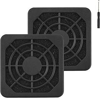 [2 Pack] ELUTENG 40mm Fan Filter Dustproof Cover USB Cooling Ventilator Plastic Grill 40 * 40mm USB Fan Blower Mesh Kit Compatible for DIY 4cm Computer Case Fan Dirt Filtering