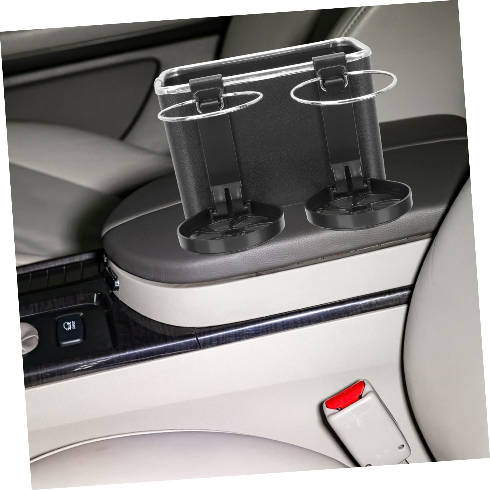 Alipis 4 Ensembles Support De Tasse De Voiture Porte Bouteille Et Porte Gobelet pour Organisateur De Rangement Multifonctionnel Inoxydable Et Accessoire De Voiture Noir 3 Pièces * 4
