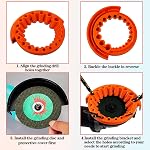 Drill Bit Sharpener, Power Drill Bit Grinding Attachment, Portable Angle Grinder Attachment, Universal Drill Bit Sharpener Tool for 2-13mm Bits 125 mm Grinder, Restore Dull Bits with Precision