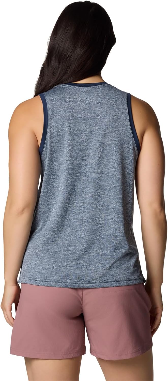 Columbia レディース Bluevista Hill タンクトップ, カレッジネイビーヘザー, XX-Large