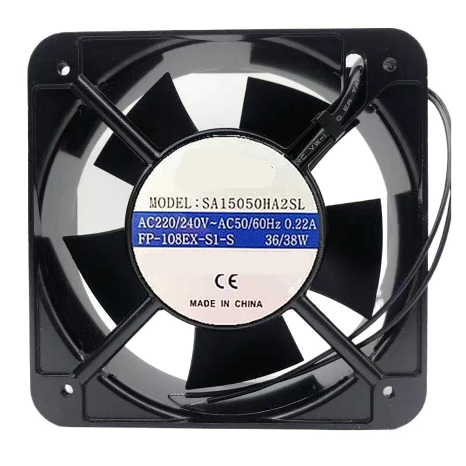 Lzikkgki One Color Sa15050ha2sl Ac 220-240V 0.22A 150X150x50mm 2-Wire Cooling Fan