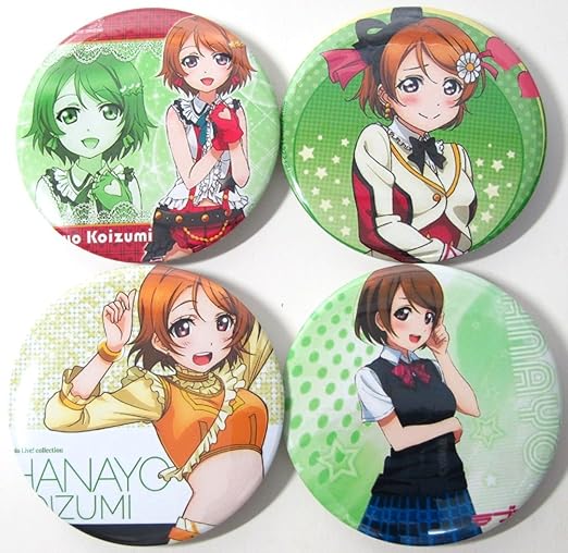 Amazon 小泉 花陽 ラブライブ かわいい キャラ イラスト 缶 バッジ 2 アニメ 萌えグッズ 通販