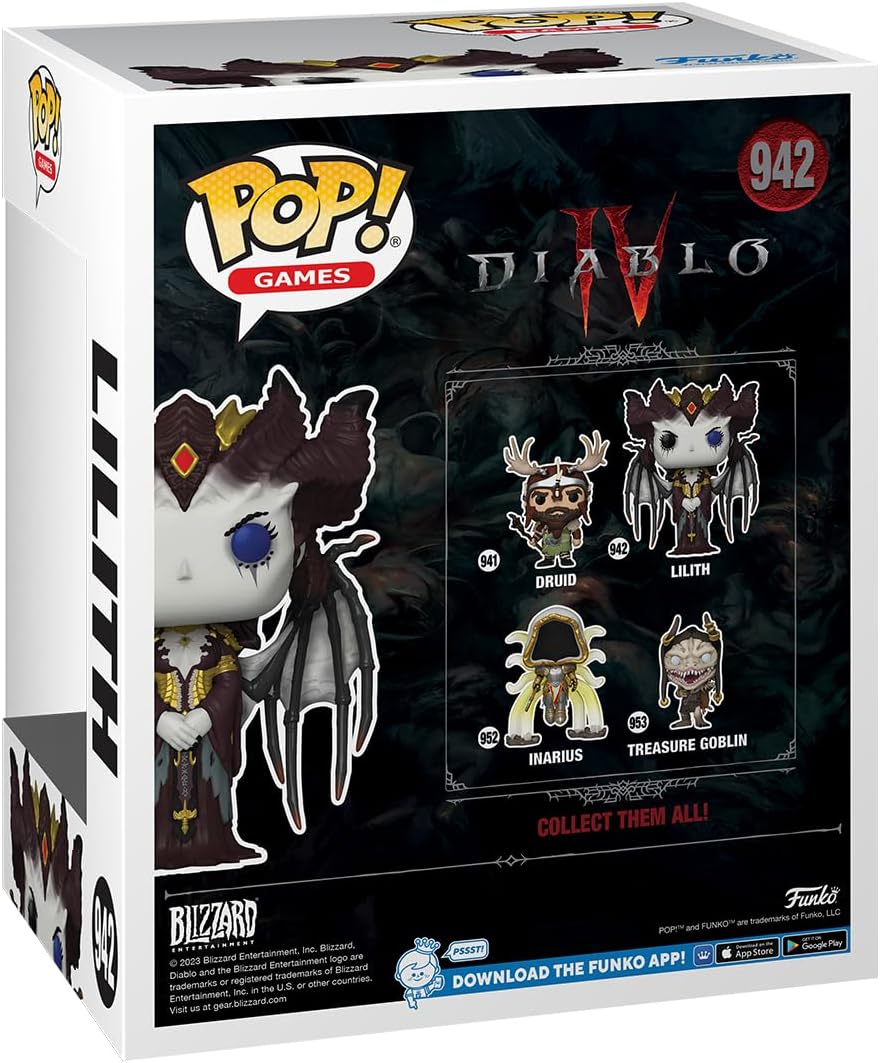 Funko POP! Super: Diablo 4- Lilith - Collectable Vinyl Figure - Gift Idea - Official Merchandise - for Kids & Adults - Video Games Fans - Model Figure for Collectors and Display