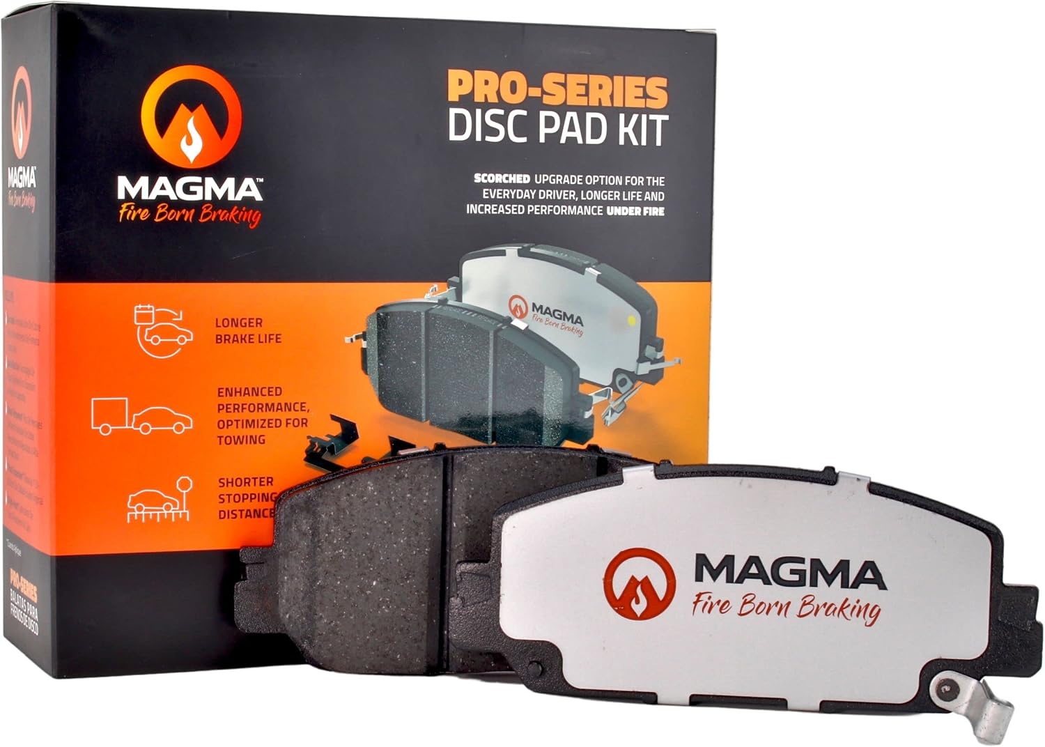 MAGMA Premium PMD714C Ceramic Brake Pads, Rear