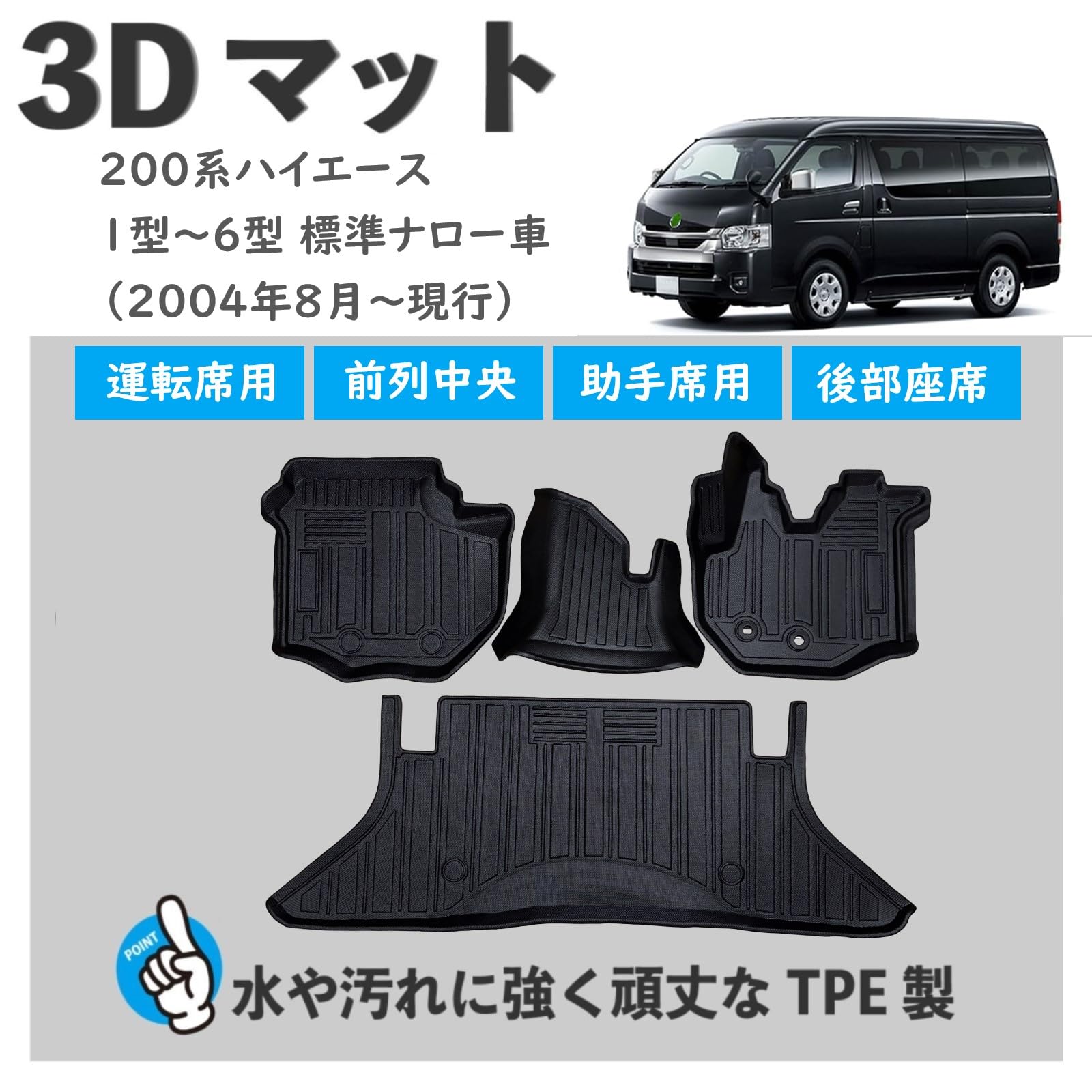 Amazon.co.jp: Hiace 200 Series 1-6 Model [Standard Body Cars