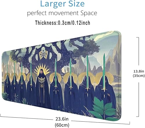 Miniatura 4 de MTG - Tapete de juego con bordes cosidos, alfombrillas MTG para MTG DTCG CCG RPG Trading Card de 24 x 14 pulgadas, alfombrillas de juego TCG,