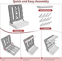 Vista 5 de Baby Bottle Drying Rack, Vertical Standing Bottle Drying Rack Holder-Space Saving Baby Bottle Organizer for Countertop-Holds Up to 12 Baby Bottles &